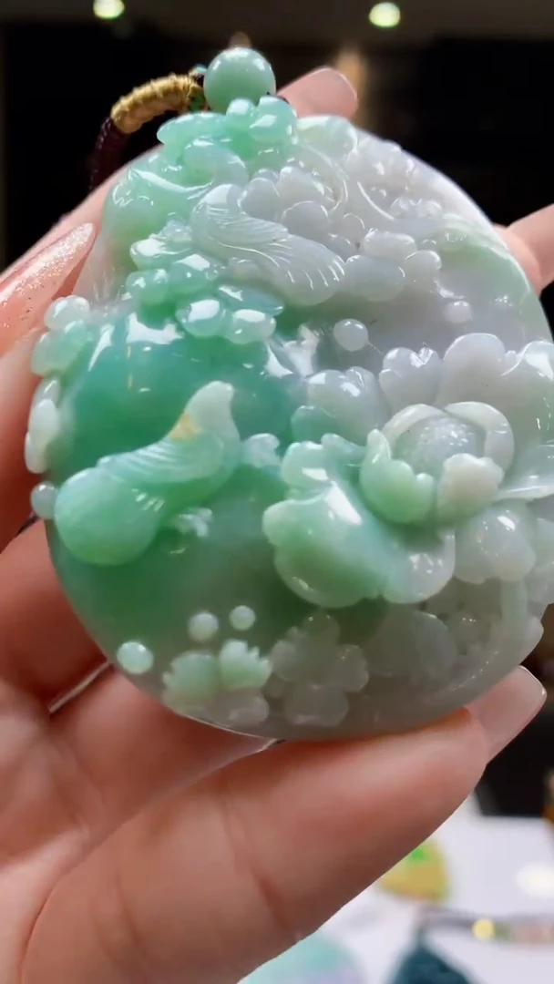 【闪购商品】定制翡翠未镶嵌1074-毛货挂件31