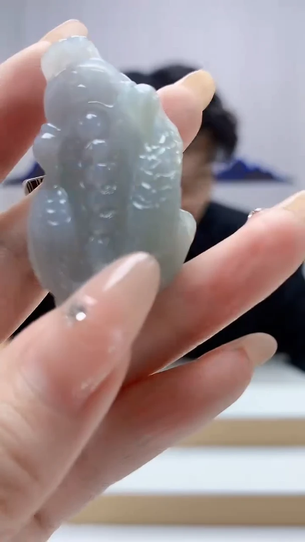 未镶嵌定制翡翠5145DD-毛货挂件46