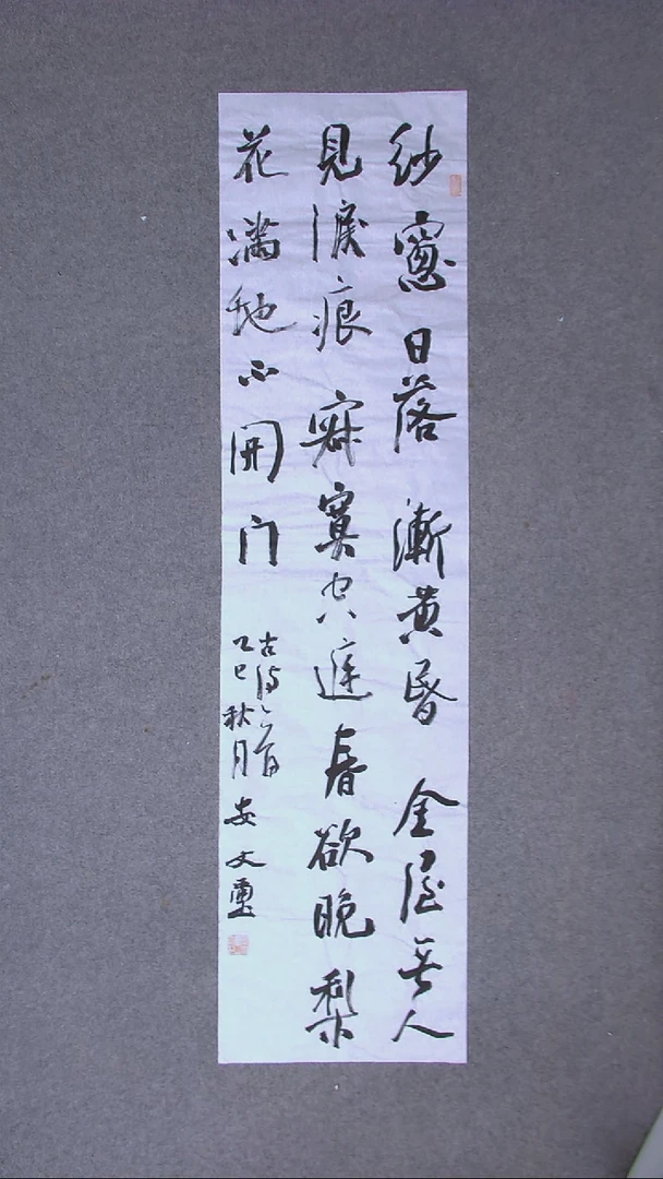 书法安文玺 甘肃武威138*34四平尺