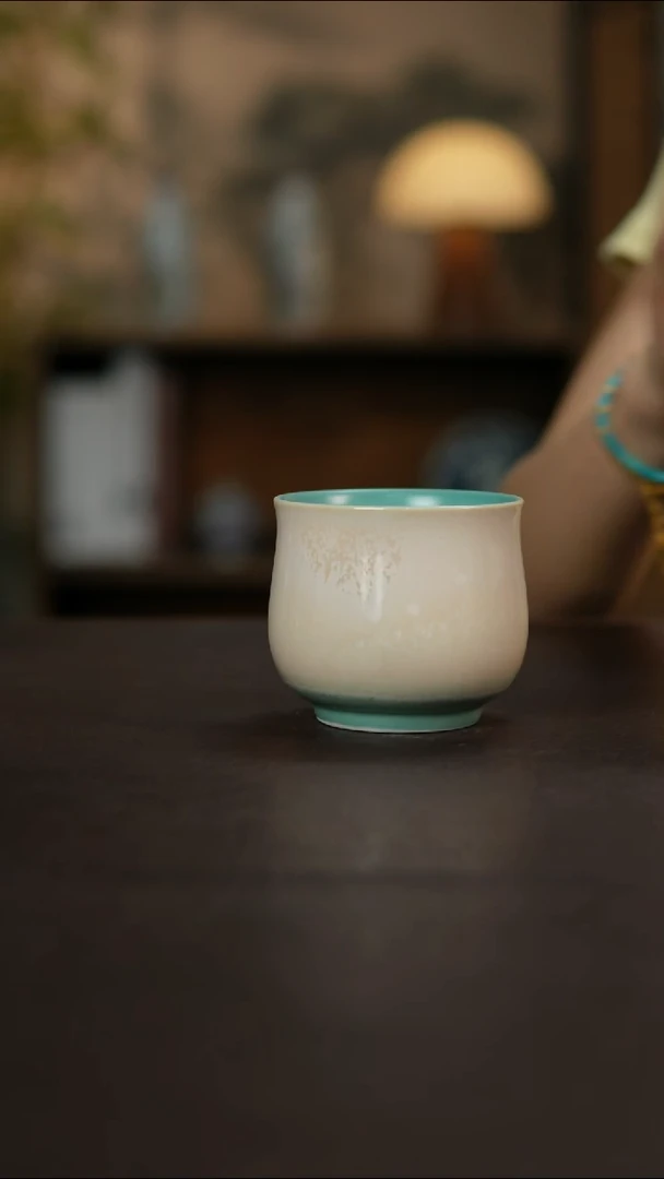 杯景德镇陶瓷杯碗柴烧多人瑕疵