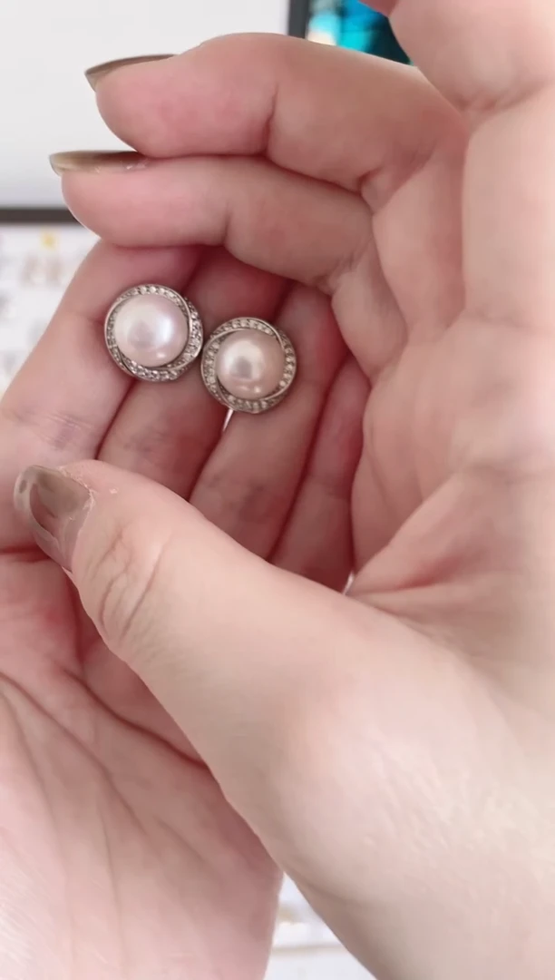 合金耳饰淡水珍珠4