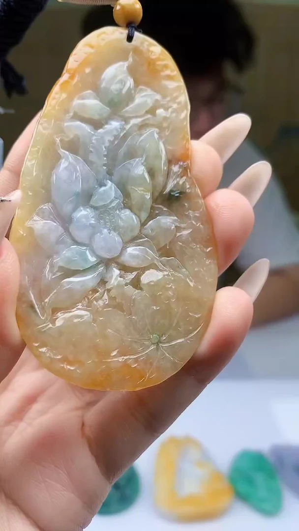 【闪购商品】定制翡翠未镶嵌4688ty-毛货挂件8