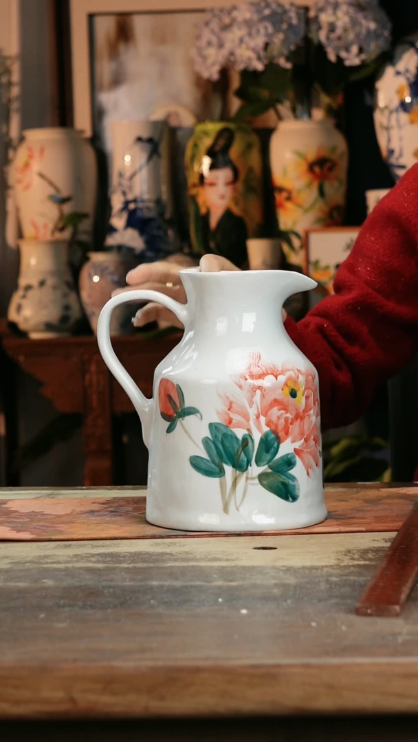 【闪购商品】瓷片景德镇纯手工釉下彩精品花瓶