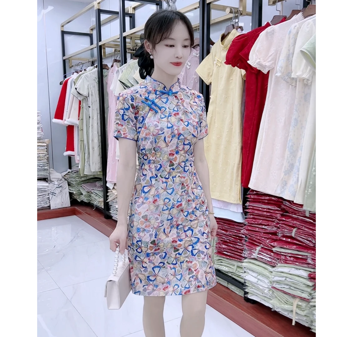 芊芊【繁花】2025新中式小个子改良日常旗袍显瘦气质日常