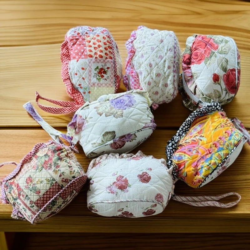 《云云家》多色不挑复古风外出收纳饺子包手拿包尺寸约8*10*13发4