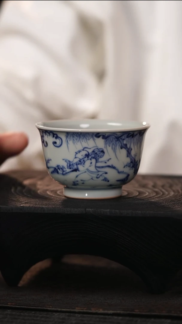 【闪购商品】徐立擎老师青花人物杯2级品