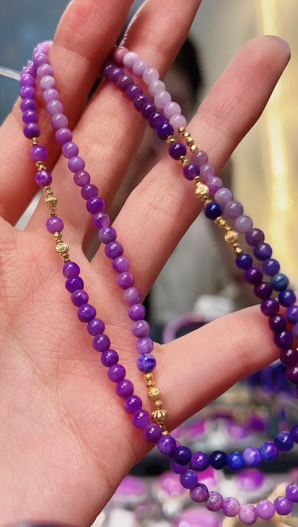 【闪购商品】苏纪石（舒俱来）项链18K金镶嵌1