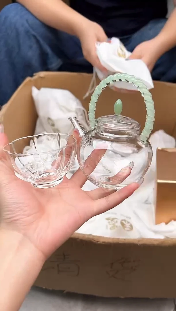 禾墨栀意泡茶壶浅玉色