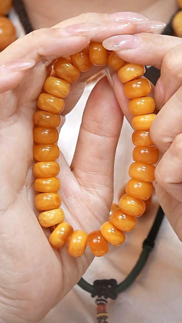 蜜蜡颈饰未镶嵌zp  4833天然蜜蜡珠宝奇石云端妖孽妖花全部保真