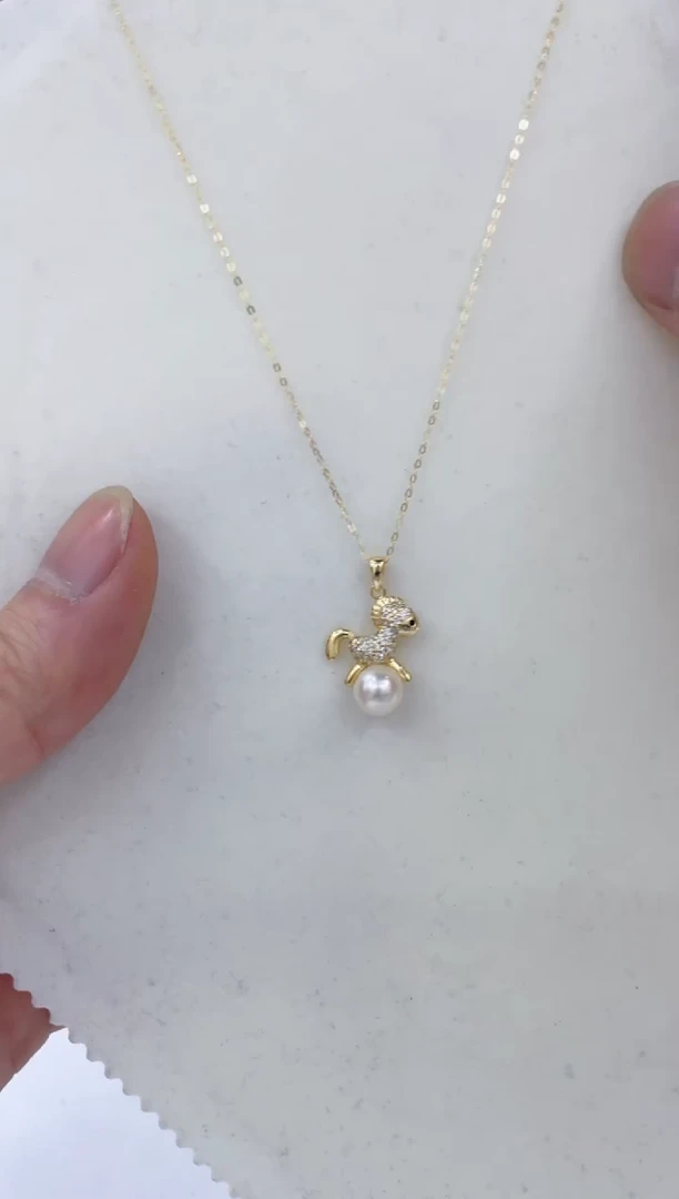 颈饰银S925镶嵌海水珍珠