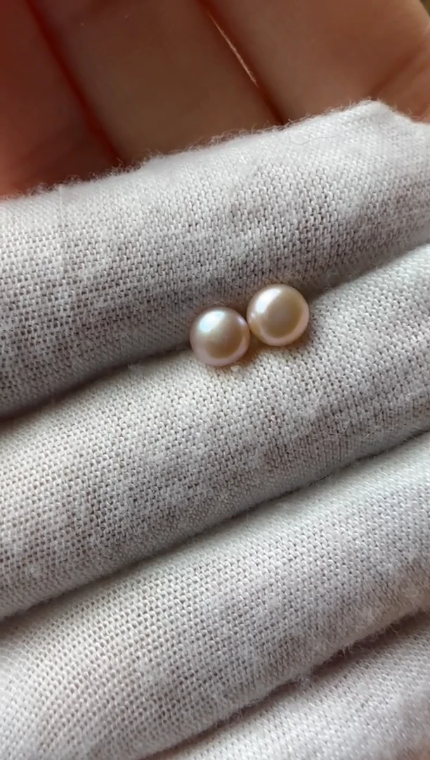 【闪购商品】淡水珍珠耳饰银S925镶嵌耳饰