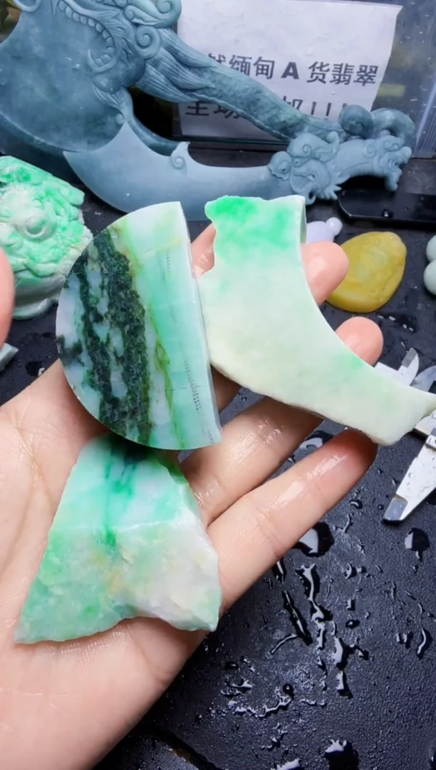 未镶嵌挂件翡翠天然翡翠019