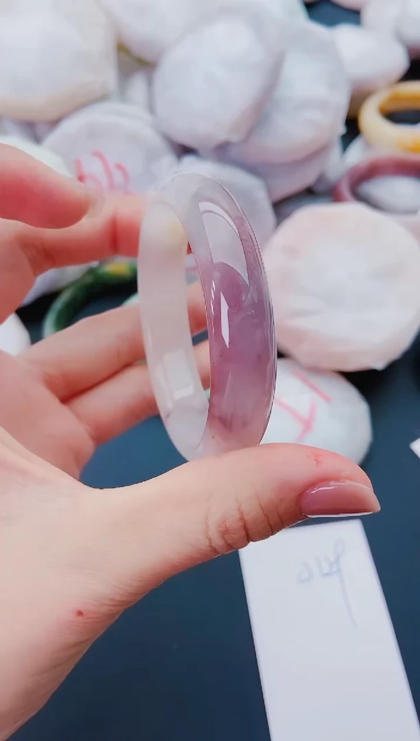 未镶嵌手镯石英质玉J129-52-53