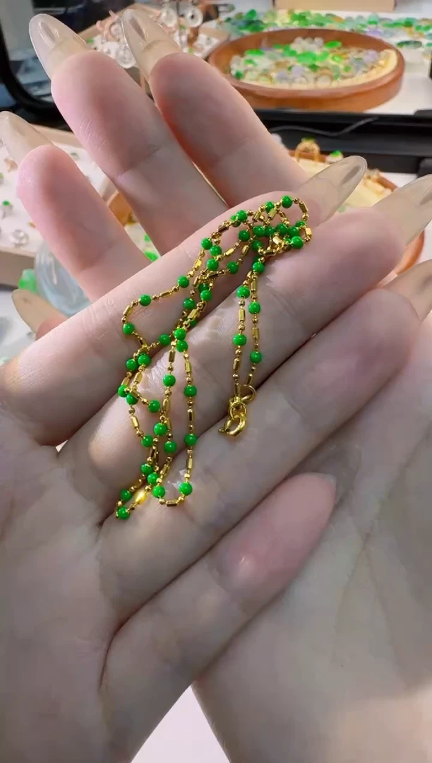 查罗石银S925镶嵌链子链子