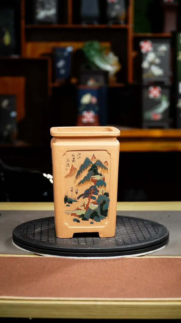 紫砂花盆天*紫砂花盆