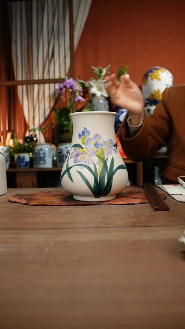 当代高温釉下彩手绘陶瓷餐具