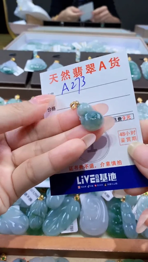 颈饰未镶嵌翡翠天然缅甸翡翠A货挂件