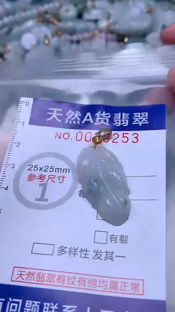 翡翠未镶嵌吊坠(不含链)1