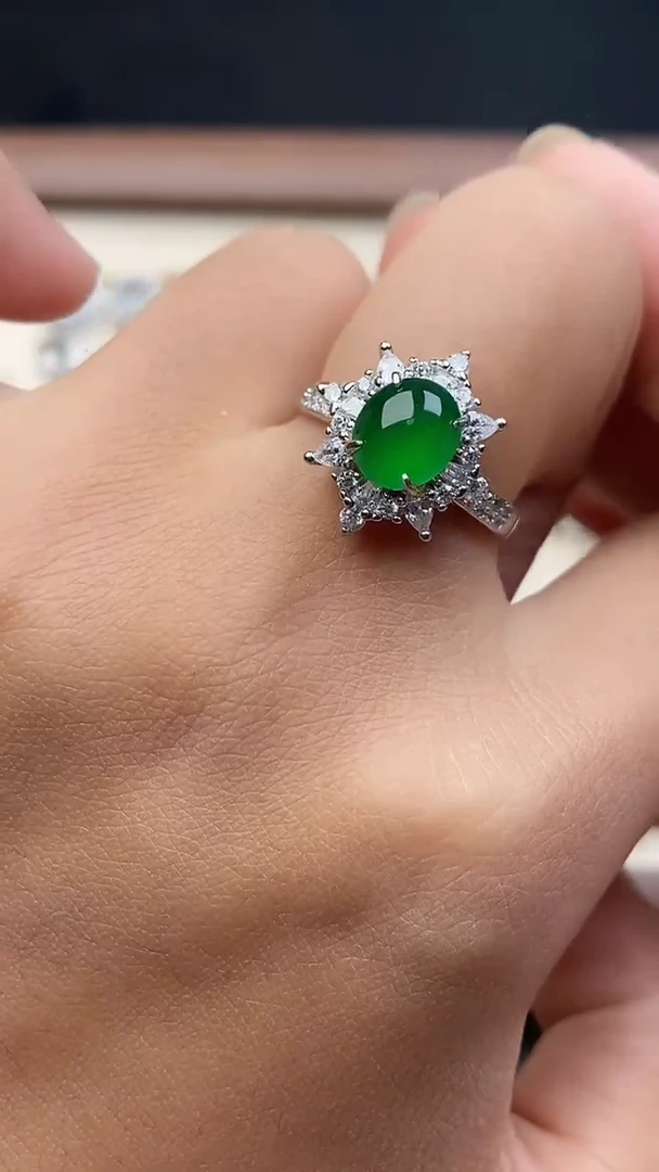 银S925镶嵌定制翡翠9698796