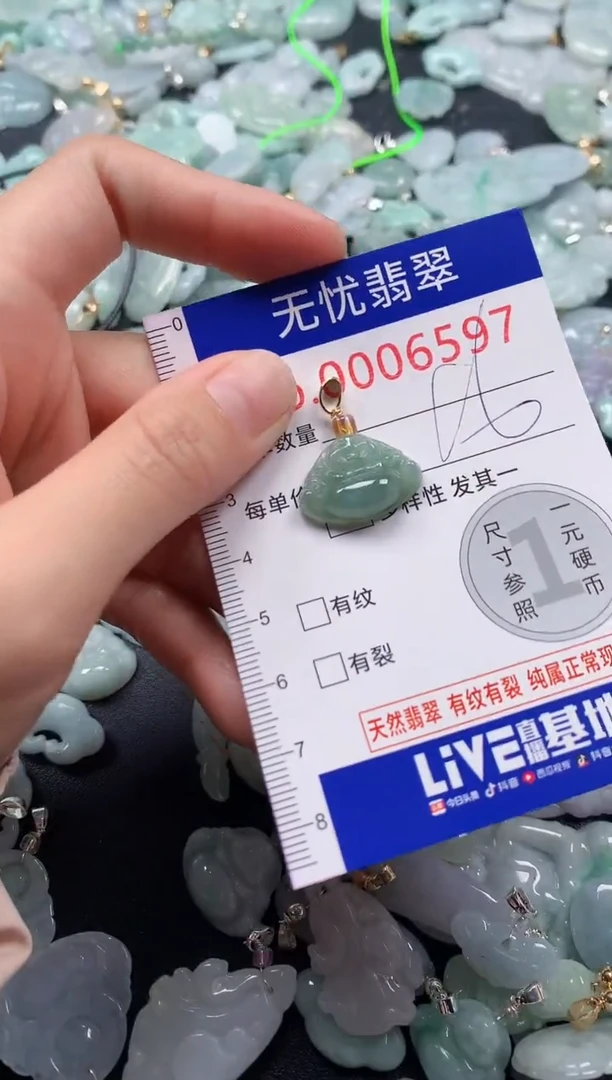 颈饰未镶嵌翡翠6597