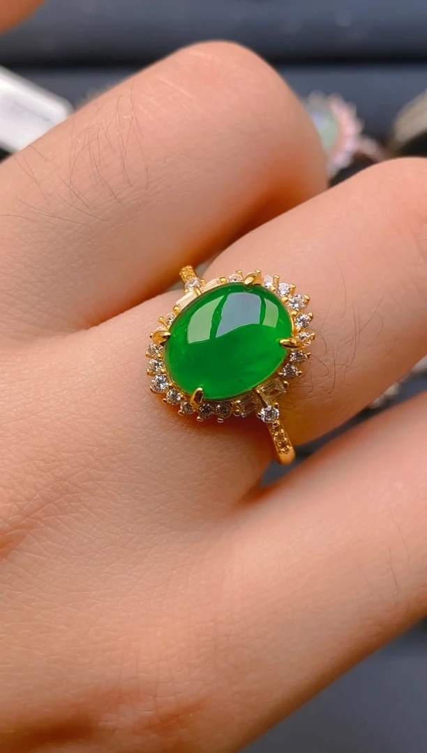 【闪购商品】翡翠戒指未镶嵌天然A货翡翠1