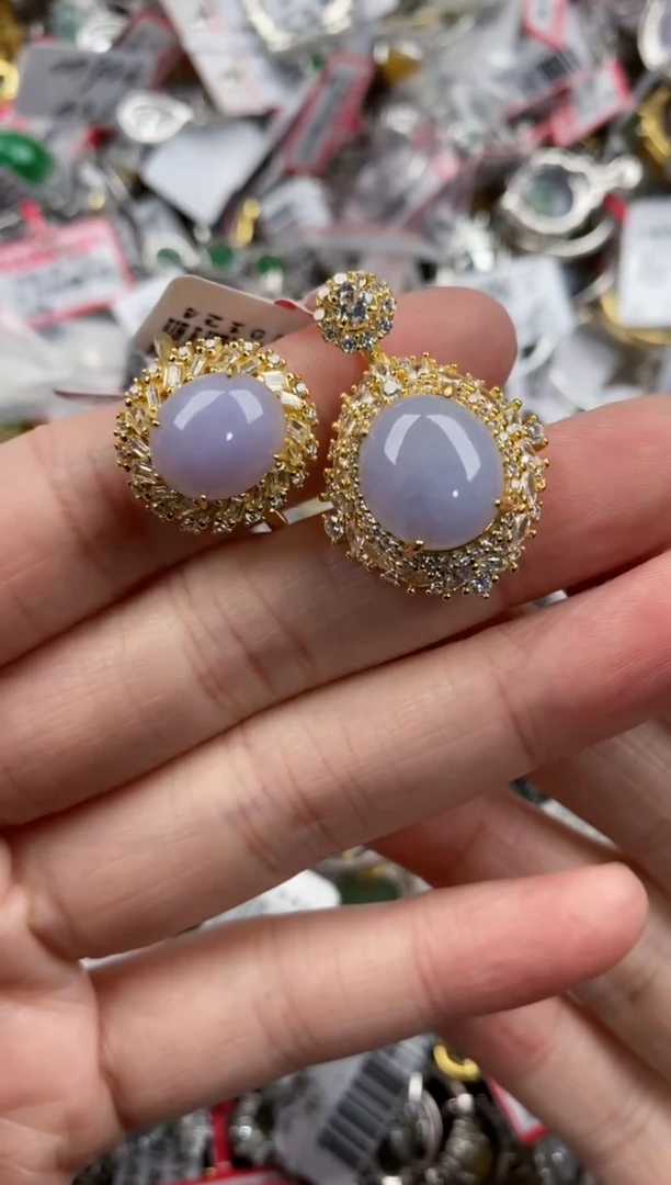 银S925镶嵌戒指翡翠9999---10