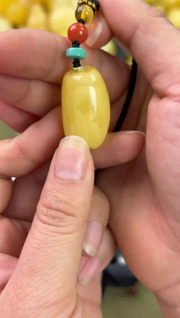 裸石琥珀未镶嵌琥珀蜜蜡吊坠