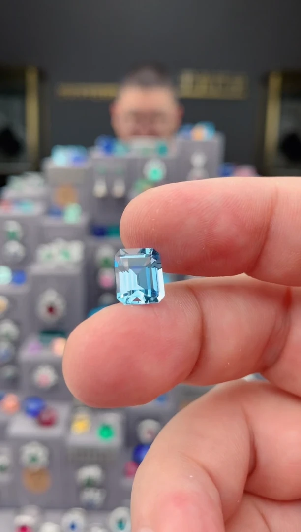 裸石海蓝宝石2.7ct 海蓝宝石 定制