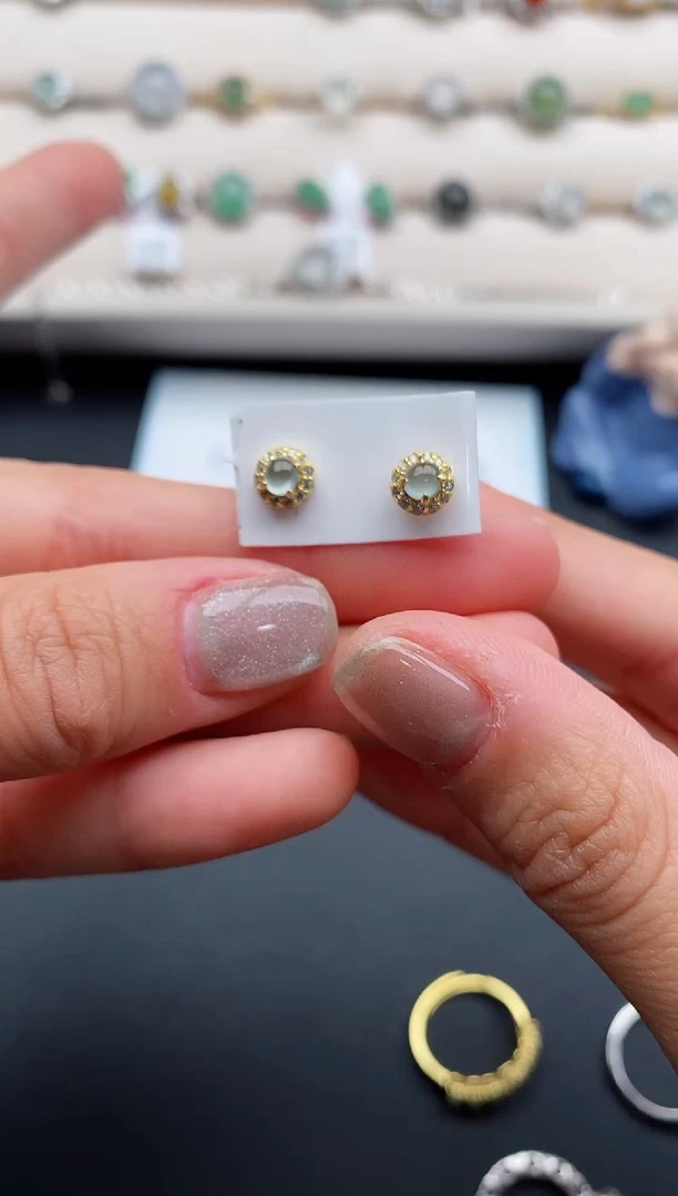 银S925镶嵌戒指翡翠33333333+10