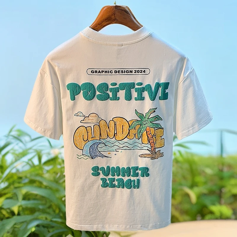 短袖男款爆款2025新款短袖帅气t恤夏季潮牌男装宽松上衣纯棉体恤