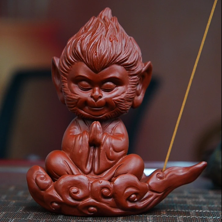 宜砂摆件  红  大祥云悟空