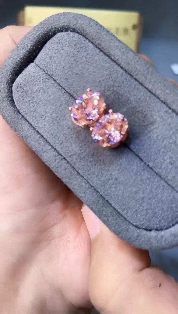 银S925镶嵌耳饰碧玺.........