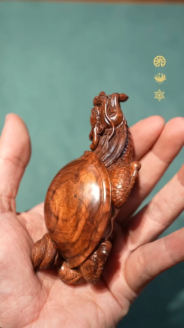 把件黄花梨/降香黄檀老料油梨龙龟雕件