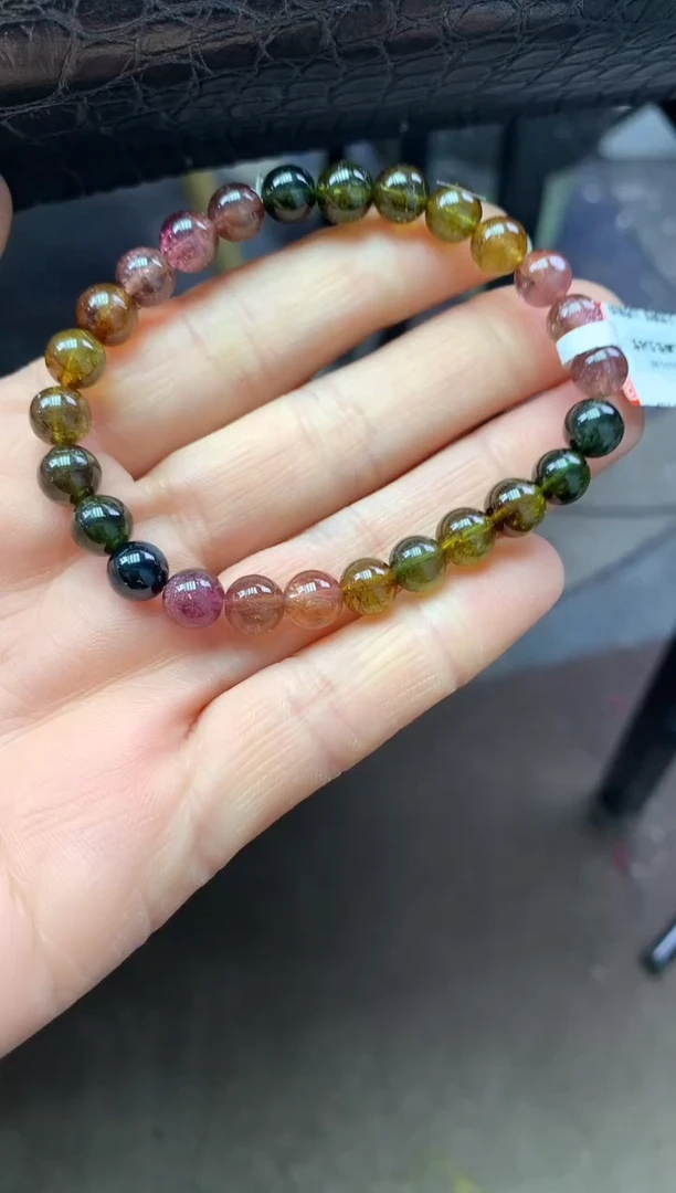 未镶嵌手串碧玺多样性发一条