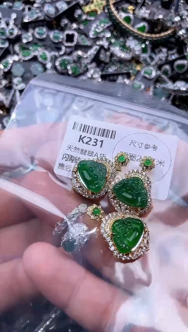 【闪购商品】翡翠颈饰未镶嵌K231多样性发其一