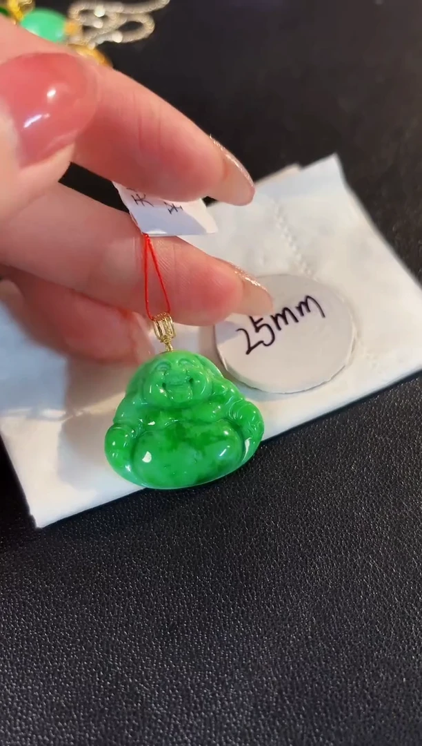 【闪购商品】翡翠颈饰18K金镶嵌缅料A货/支持复检/一件