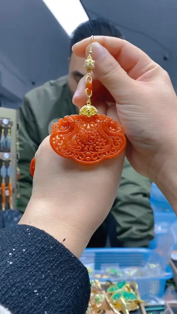 【闪购商品】翡翠耳饰合金215翡翠耳钩一个