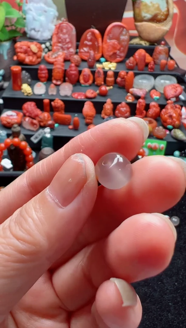 未镶嵌单珠南红玛瑙艾****宝单珠