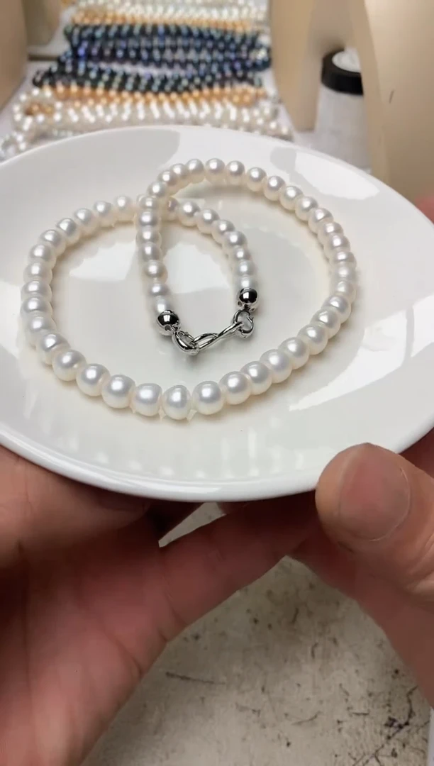 淡水珍珠未镶嵌颈饰1