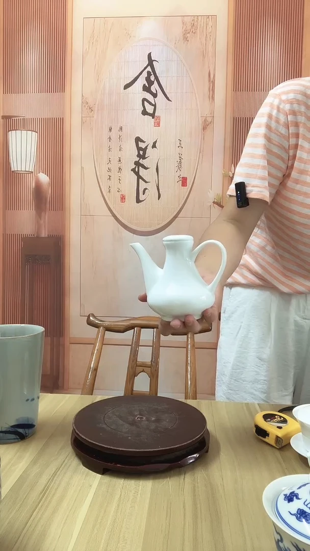 瓷景德镇高端白瓷小醋壶