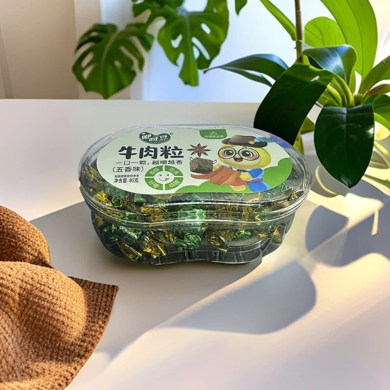 咿呀豆金琪之语牛肉粒厚切嚼劲始终好吃香醇饱满零食