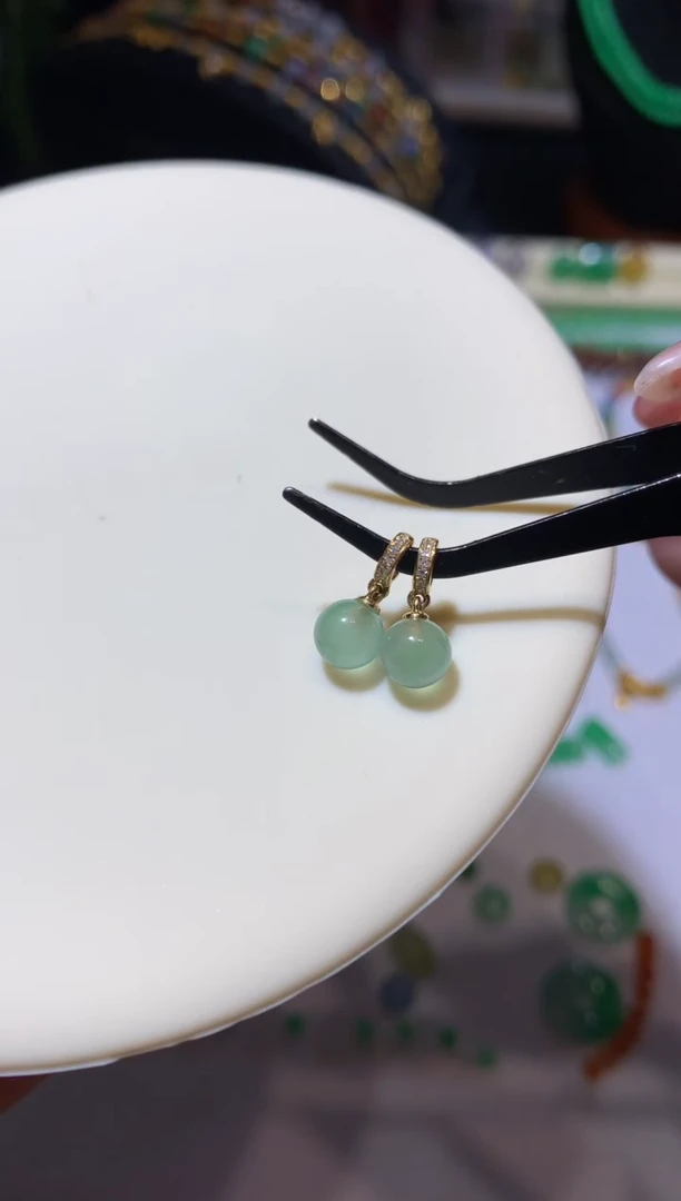 【闪购商品】定制翡翠18K金镶嵌提溜1600+160