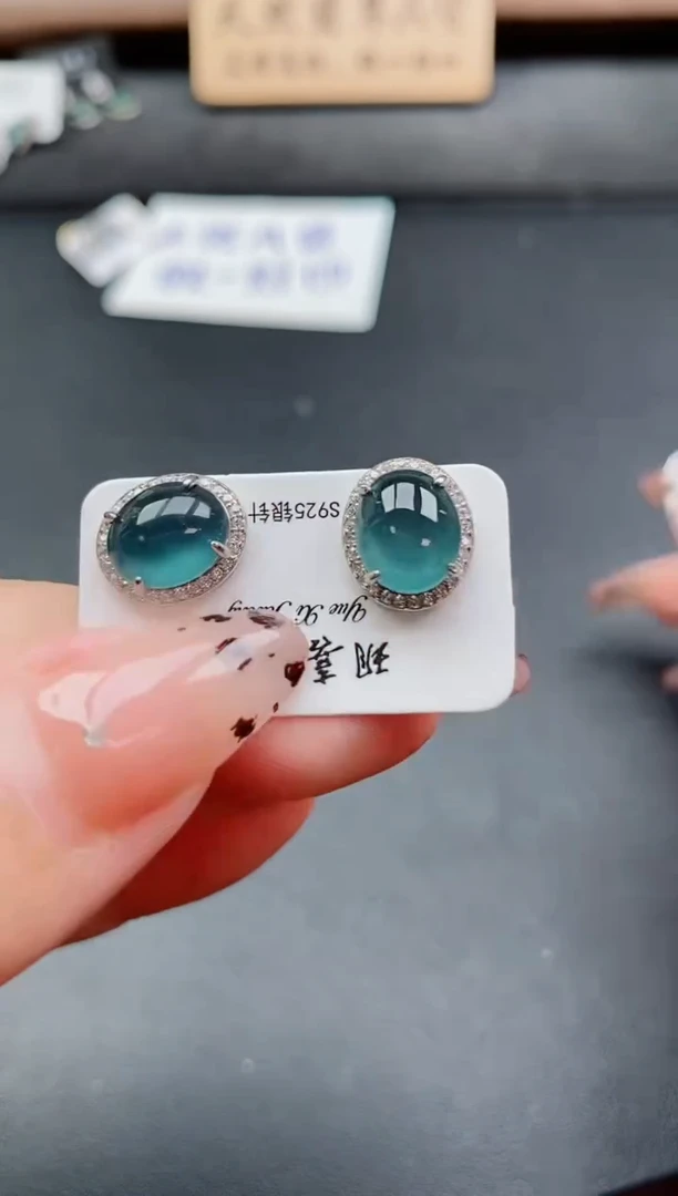 银S925镶嵌戒指翡翠41