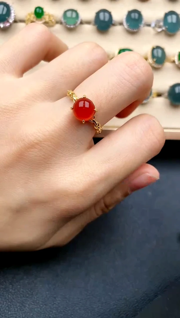 【闪购商品】玛瑙/玉髓戒指未镶嵌.....5