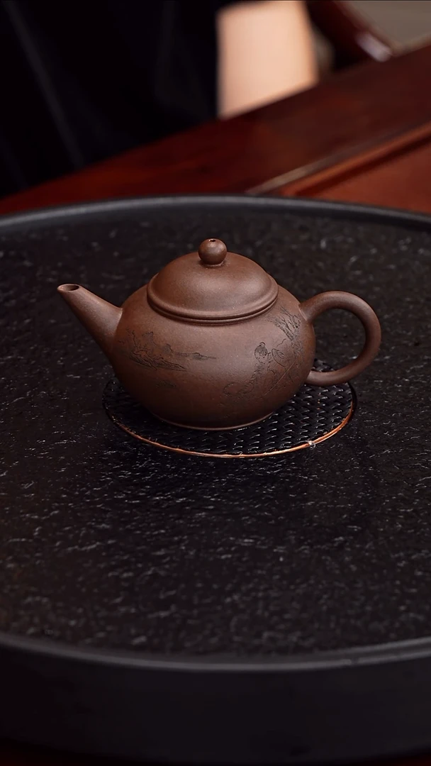 茶壶紫砂任华 水平65 一厂紫泥 160毫升