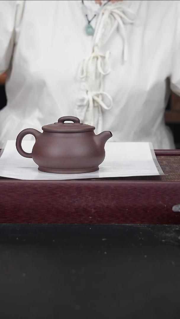 茶壶紫砂老紫泥 儒像200cc