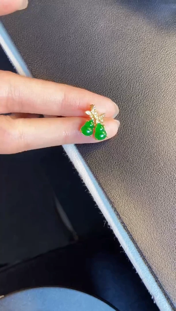 吊坠(不含链)银S925镶嵌翡翠1