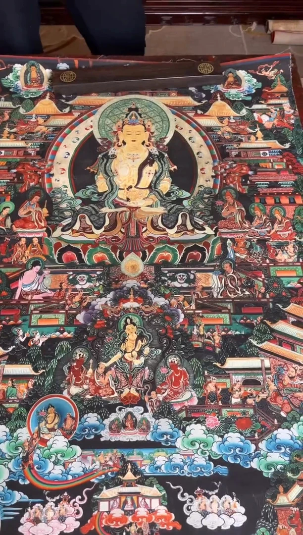 卷轴画手绘唐卡092