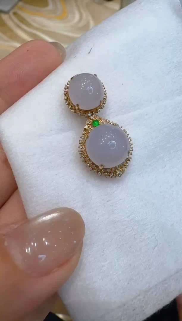 吊坠(不含链)18K金镶嵌翡翠多样性团购发一件