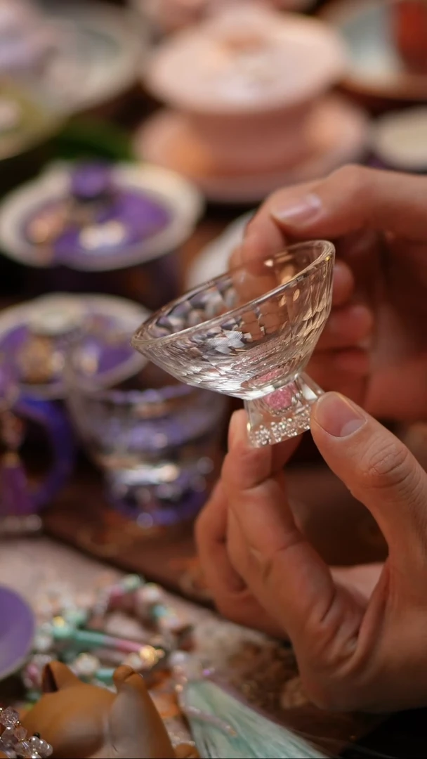 【闪购商品】粉色钻石切面杯粉色钻石切面杯